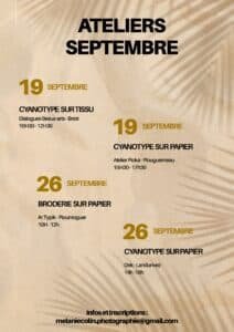 Ateliers septembre